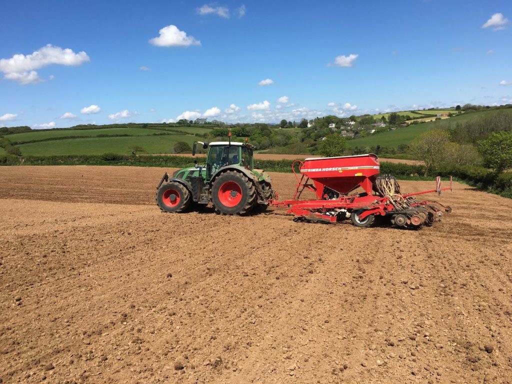 Drilling the Crops at Trelonk Farm